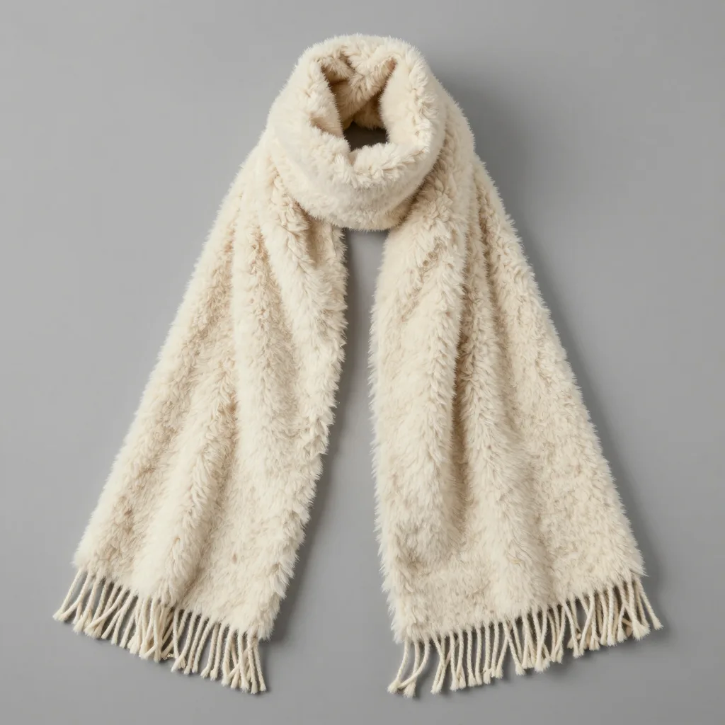 An alpaca wrap and scarf set